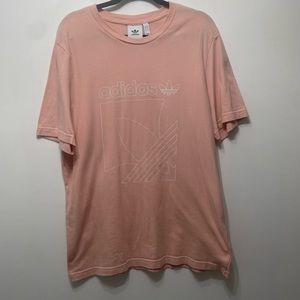 Adidas Men's Peach Short Sleeve T-Shirt